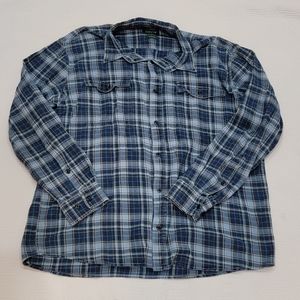 Orvis XL active fit long sleeve plaid button down.